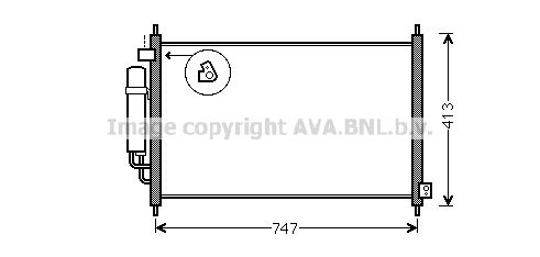 AVA QUALITY COOLING Kondensators, Gaisa kond. sistēma HD5234D